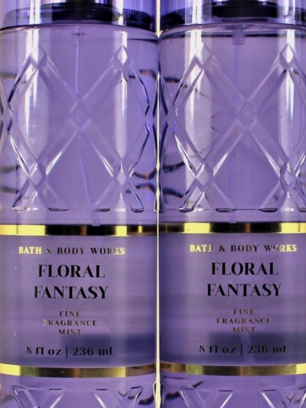 2 Bath & Body Works Floral Fantasy Fragrance Mist - Purple